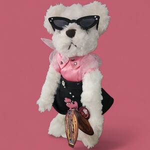 PICKFORD BEARS | Chic Pink Lady Lucy Pink and Black with Sunglasses Poodle Skirt